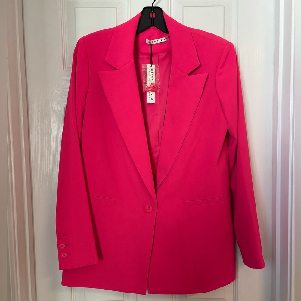 NWT Alice + Olivia Pink Blazer